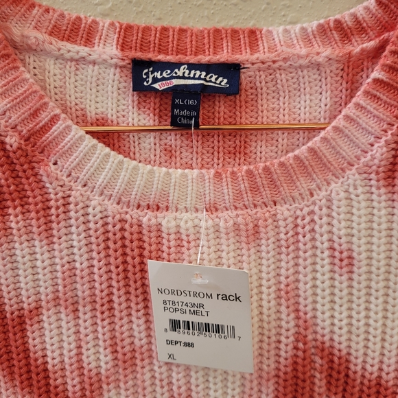 FRESHMAN 1996 Popsi Melt Tie Dye Sweater Size XL(16) - Picture 2 of 5